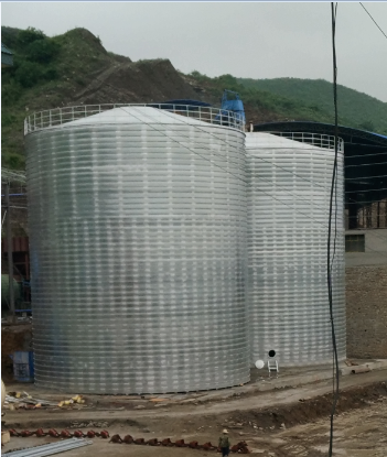 辽阳粮食钢板仓的安装全过程不用热焊接